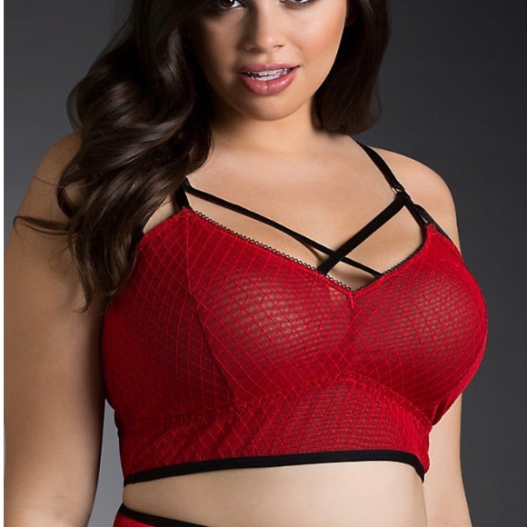 torrid Other - sold Torrid plus size red strappy bralette 2X